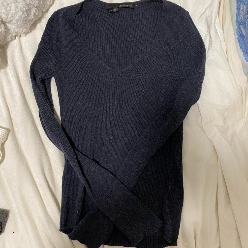 Navy Blue Light Sweater